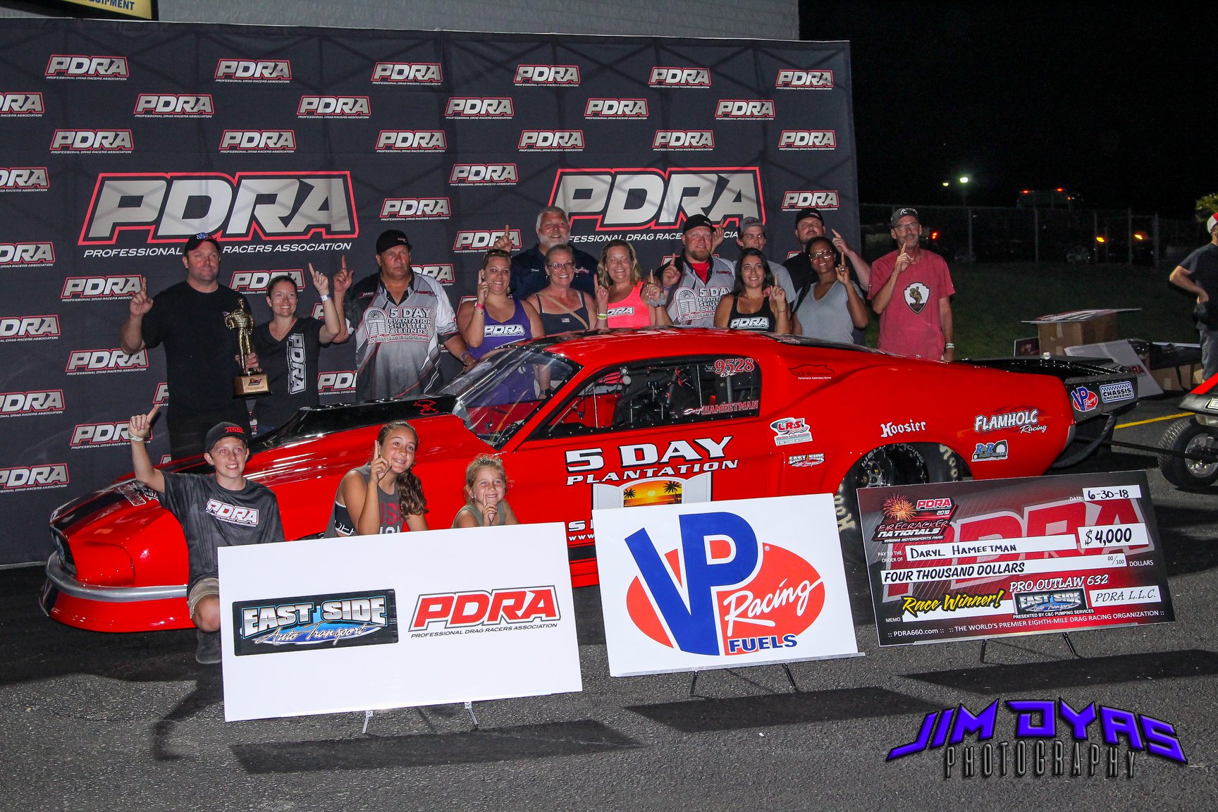 Hameetman Celebrates In Style/ PDRA Firecracker Nationals/Virginia Motorsports Park